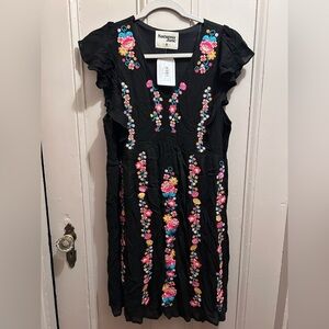 Black Floral Savanna Jane Dress